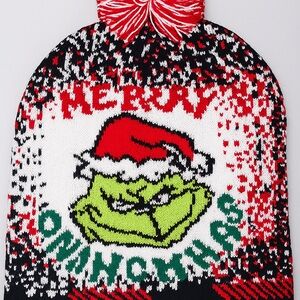 Festive Grinch Knit Beanie